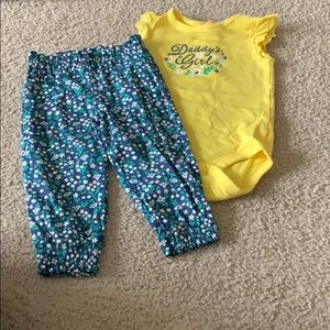 Matching onesie and pants set